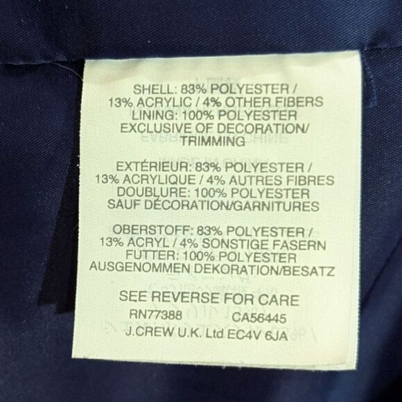 J. Crew Belle Sequin Tweed Jacket Women's Size 0 H2293 Black/White - Picture 10 of 11